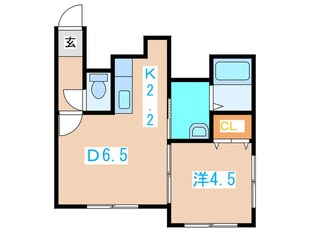 ビュ－ハイツ白石の物件間取画像